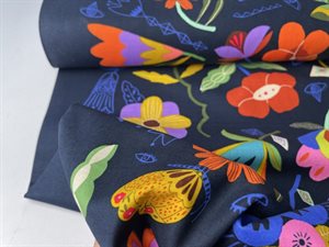 Patchwork stof - Free spirit, spændende motiver i klare farver, rapport